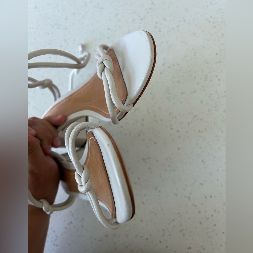 SCHUTZ strappy lace-up block heel sandals women’s 8 - Picture 7 of 7
